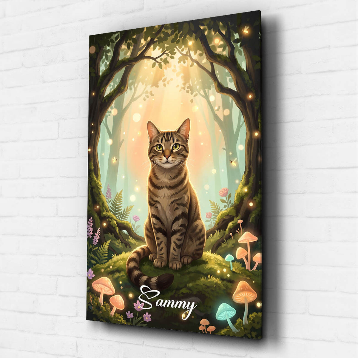 Retrato de gato en estilo fantasía / cartoon a partir de tu foto - vidrio acrílico