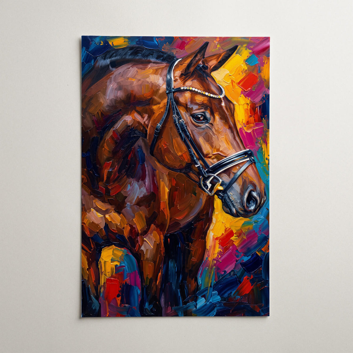 Retrato de caballo en estilo pop art a partir de tu foto - póster