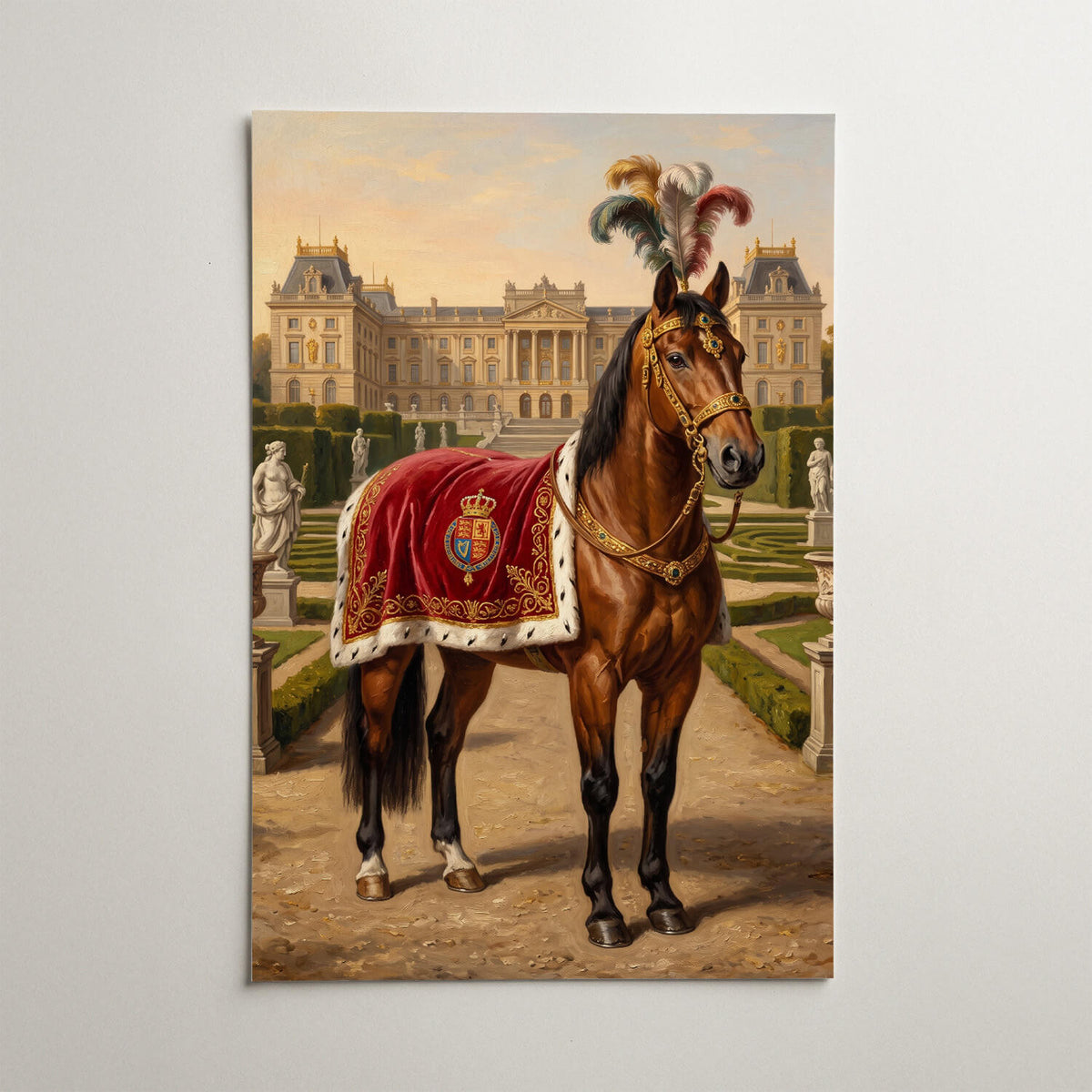 Retrato de caballo en estilo renacentista a partir de tu foto - póster