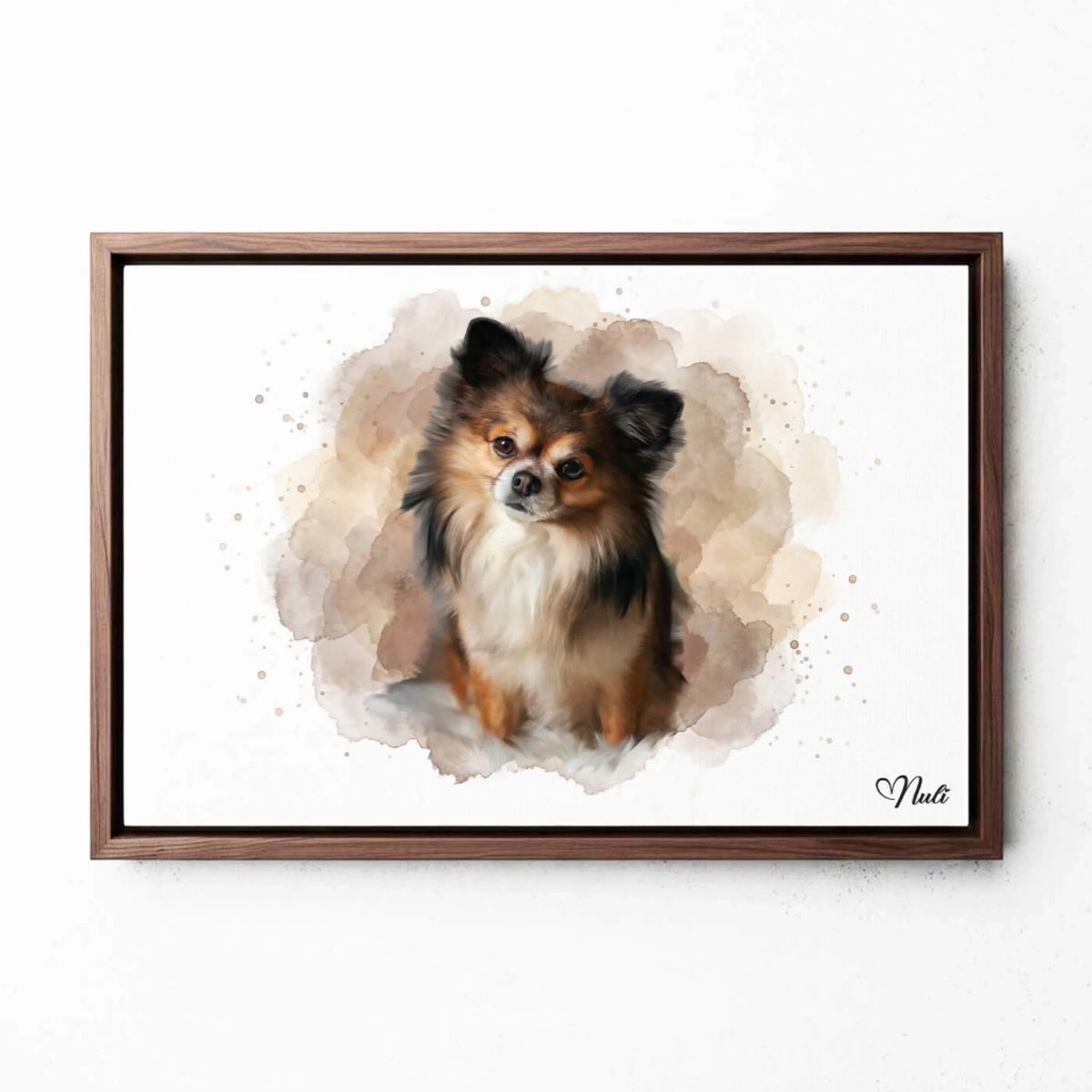 katzenportrait-leinwand-rahmen-walnuss