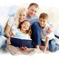 Familia acuarela horizontal