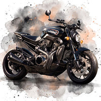 Motorrad Aquarell