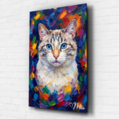 Retrato de perro estilo pop art a partir de tu foto - vidrio acrílico