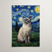 Retrato de perro estilo Van Gogh a partir de tu foto - póster