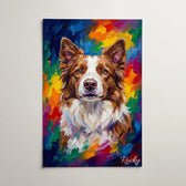 Retrato de perro estilo pop art a partir de tu foto - póster