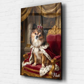 Retrato de perro estilo renacentista a partir de tu foto - vidrio acrílico