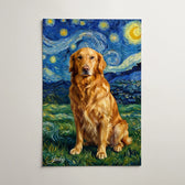 Retrato de perro estilo Van Gogh a partir de tu foto - póster