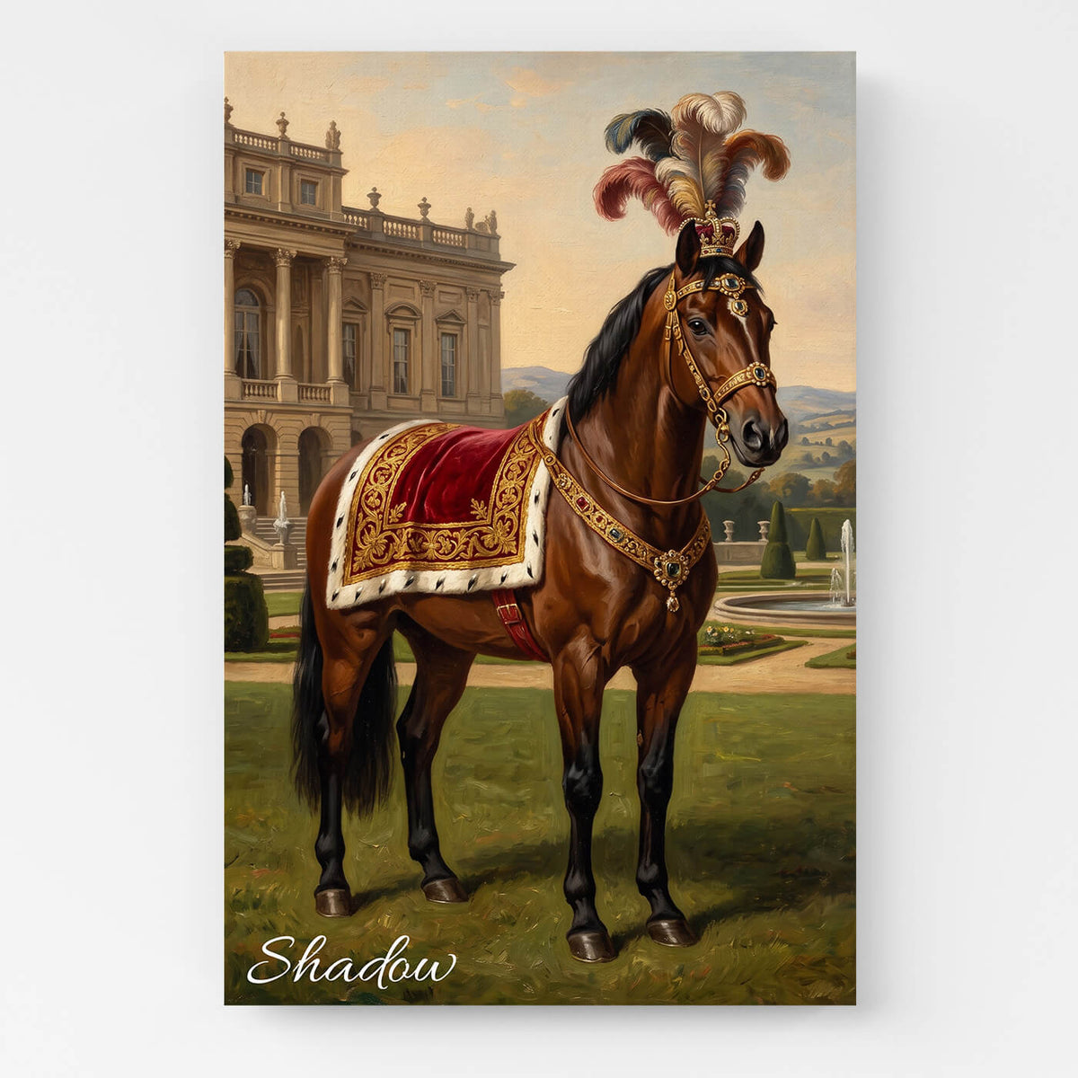 Retrato de caballo en estilo renacentista a partir de tu foto - lienzo