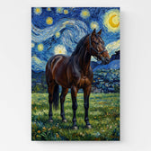 Retrato de gato estilo Van Gogh a partir de tu foto - lienzo