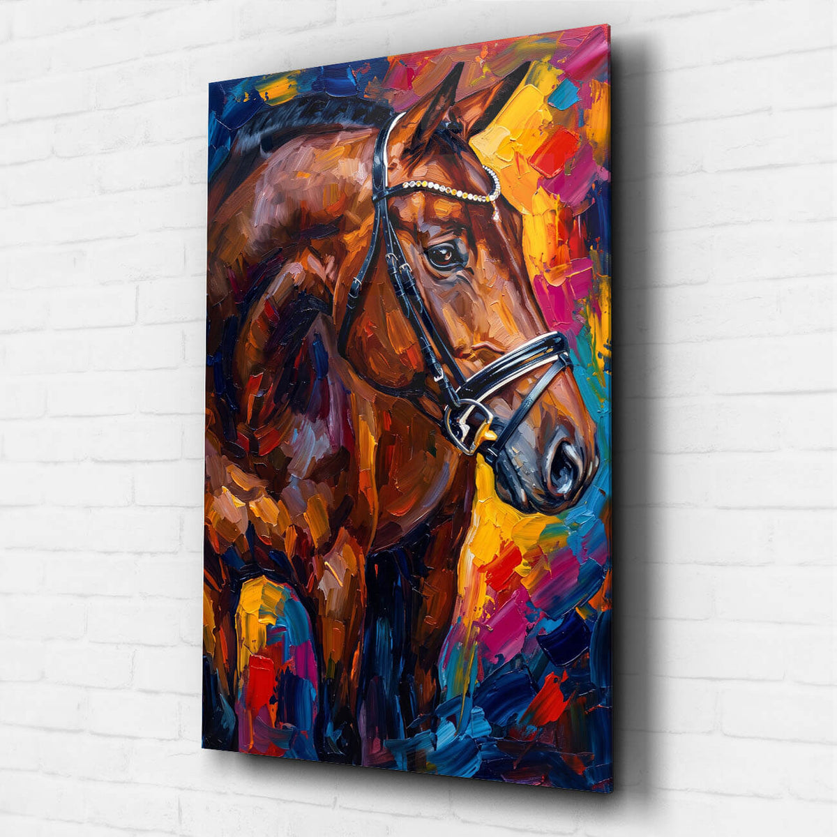Retrato de caballo en estilo pop art a partir de tu foto - vidrio acrílico